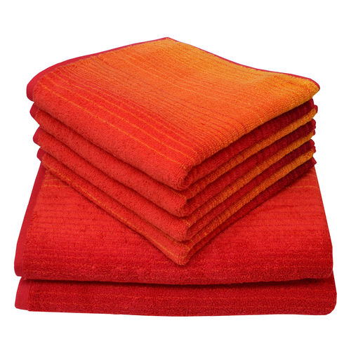 Handtuch aus Bio-Baumwolle "Colori" rot