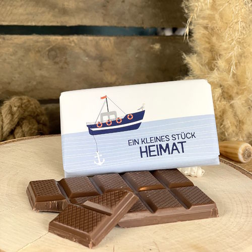 Maritime Schokolade "Ein Stück Heimat" 40g