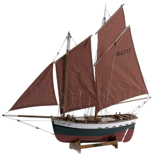 Schiffsmodell "La Pauline" 77 cm Dahouet-Boot