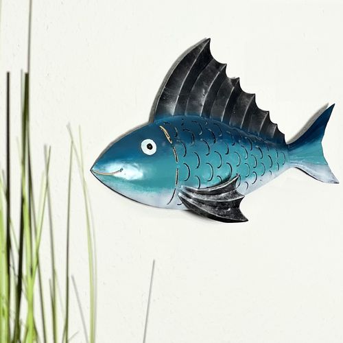 Metall Wanddeko Fisch "Charly" 53 cm